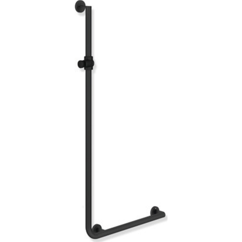 Hewi 900 L stödhandtag/duschstång, 60x125 cm, höger, mat svart