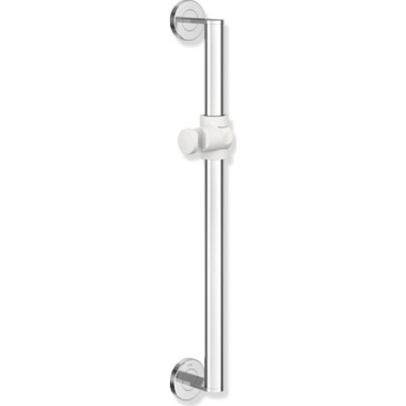 Hewi 900 støttegreb/brusestang, 60 cm, krom/hvid