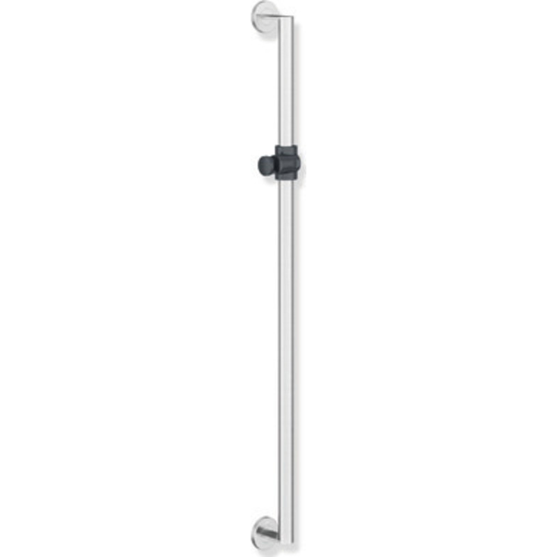Hewi 900 støttegreb/brusestang, 90 cm, børstet stål/hvid