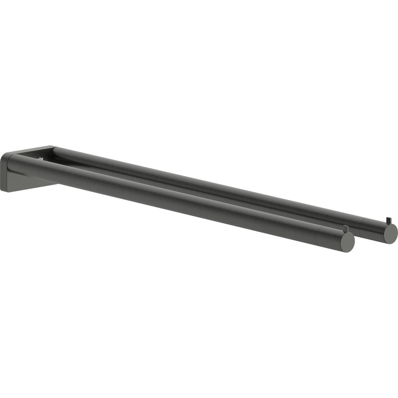 Hansgrohe AddStoris S handduksstång, 44,1 cm, borstad svart krom
