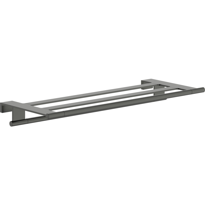 Hansgrohe AddStoris S hylde, 66,1x26,2 cm, børstet sort krom
