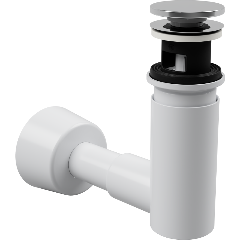 Easyclean avloppssats, Ø40 mm, vit