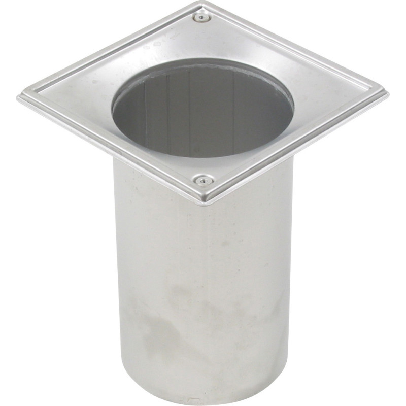 BLCHER forlnget overdel til beton, uden brering, 199 mm, 145 mm, rustfrit stl, 110 mm udlb