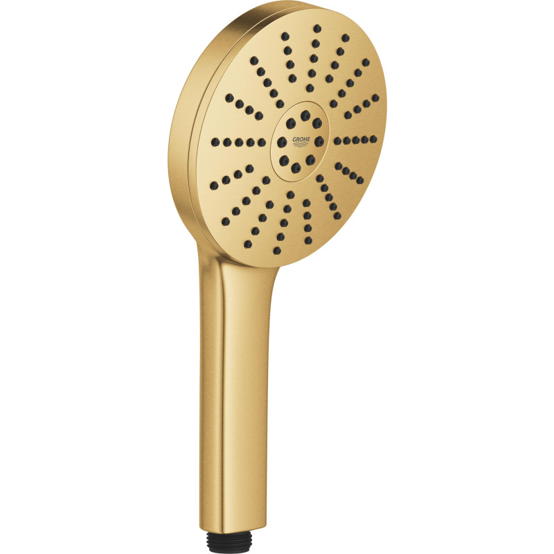 Grohe Vitalio Joy+ 120 håndbruser, vandbesparende, børstet messing