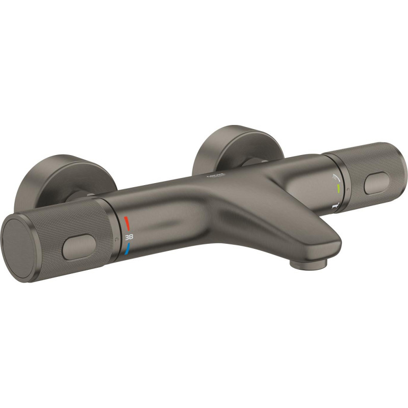 Grohe Precision Feel badkarsblandare, borstad svart krom