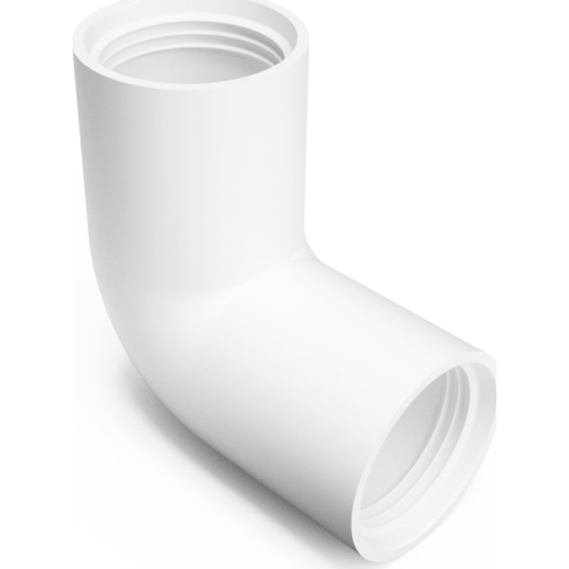 Purus avloppsböj, indstick, 90°, Ø40 mm, plast, vit