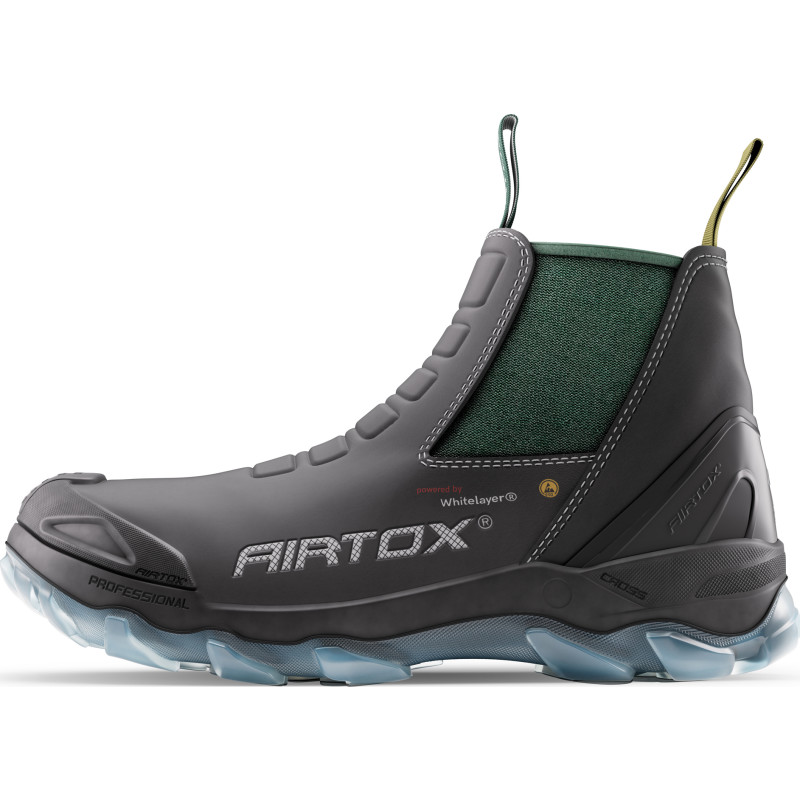 Airtox GLC skyddsstövletter, S3, svart/grön, stl 37