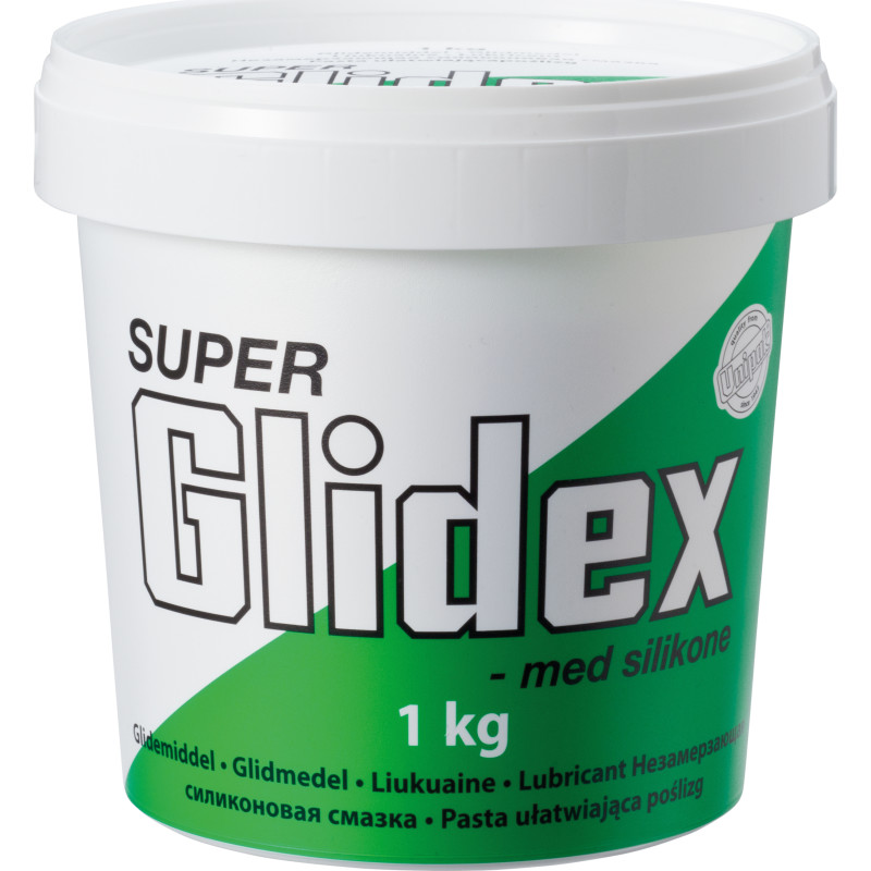 Super Glidex silikonebaseret glidemiddel, spand, 1 kg