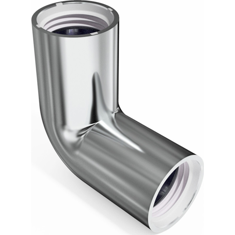 Purus avloppsböj, indstick, 90°, Ø32 mm, plast, krom
