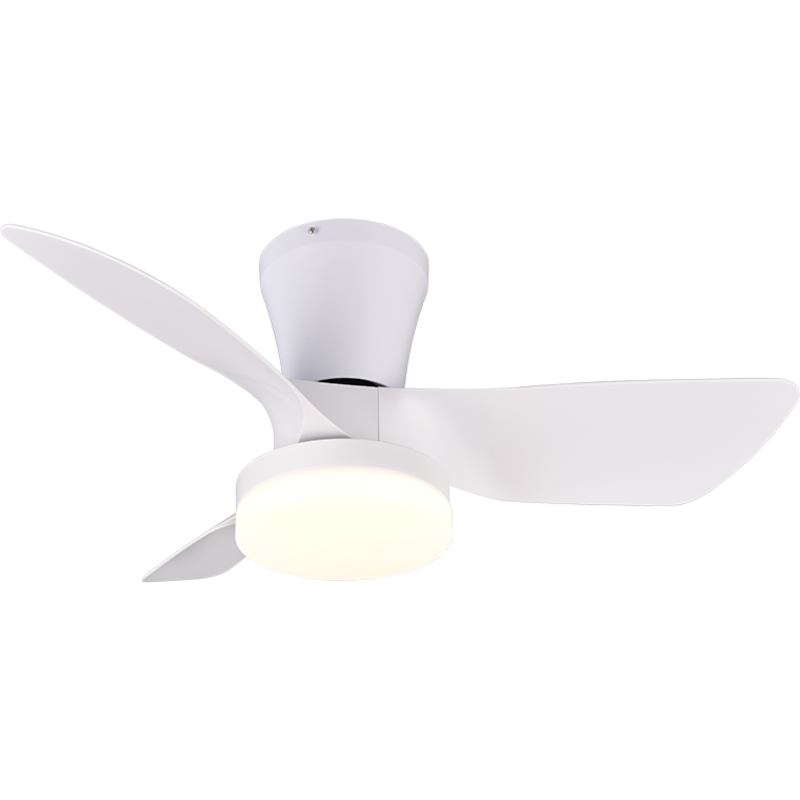 Trio Lighting Randers takfläkt med belysning, vit