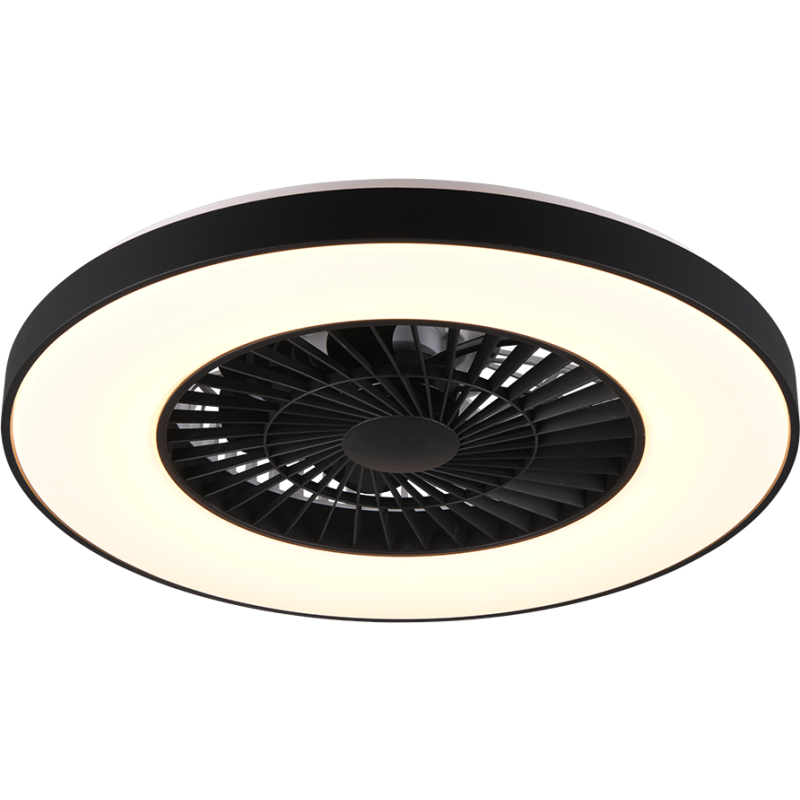 Trio Lighting Halmstadt takfläkt med belysning