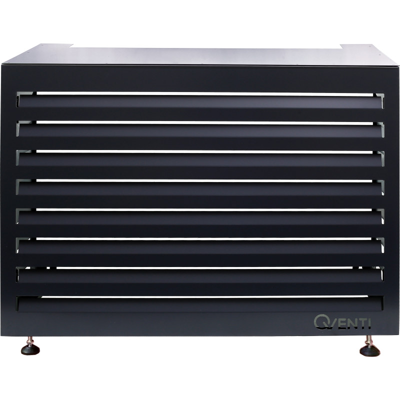 Qventi varmepumperskjuler aluminium, 100 cm, antracit