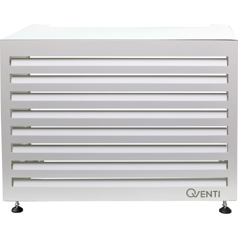 Qventi varmepumperskjuler aluminium, 100 cm, hvid