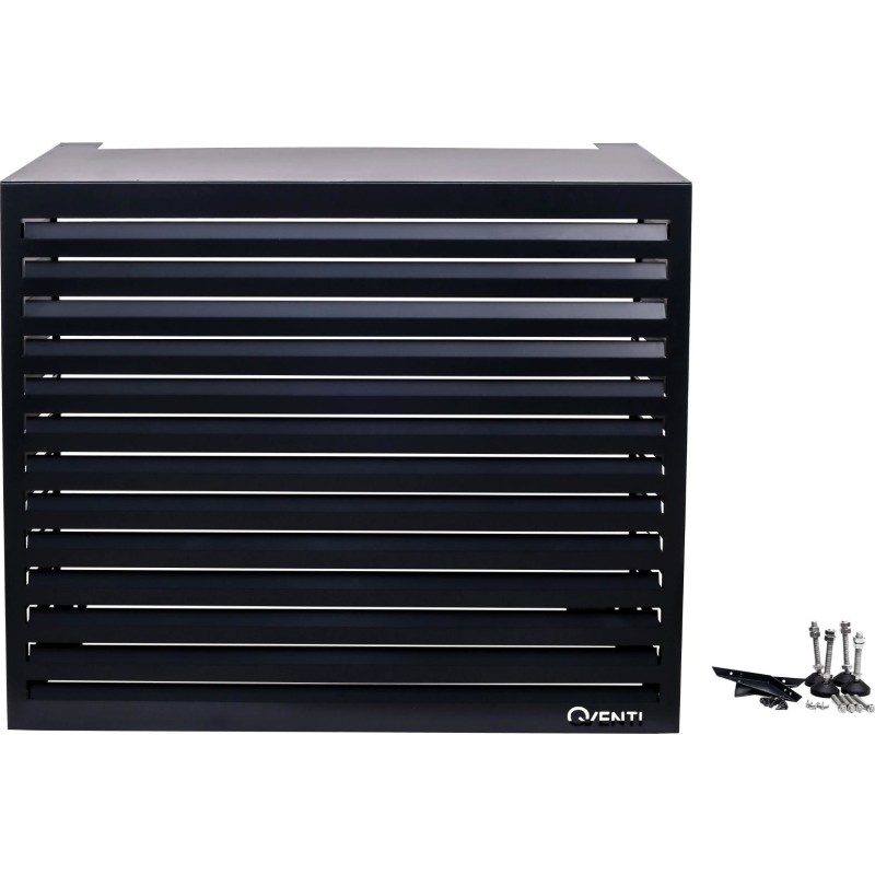Qventi varmepumperskjuler aluminium, 115 cm, antracit