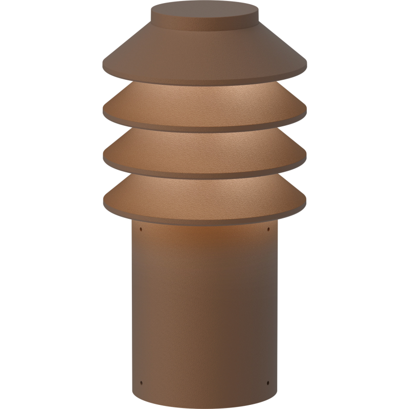 Bysted Garden 25 cm 2700K Jordklump corten - Louis Poulsen - Terrasse - Aluminium