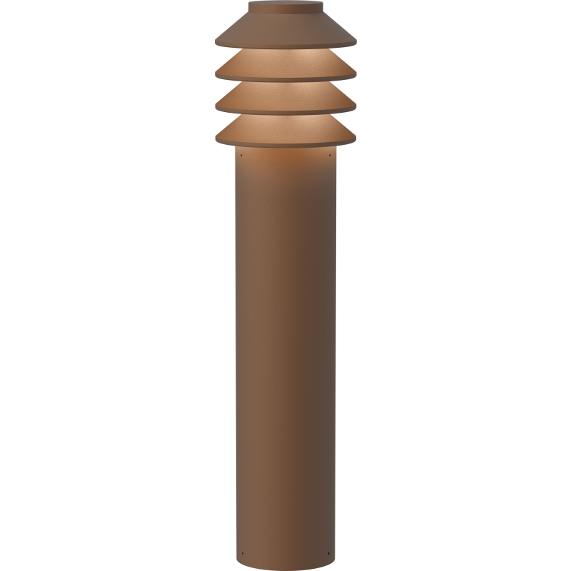 Bysted Garden 53 cm 2700K Jordklump corten - Louis Poulsen - Terrasse - Aluminium