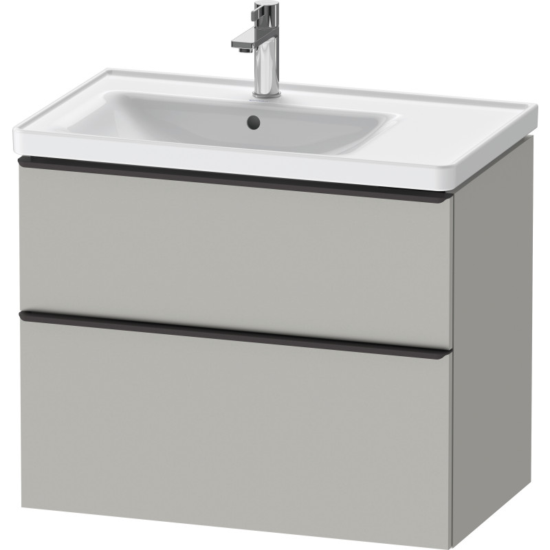 Duravit D-Neo tvättställsunderskåp, 78,4x45,2 cm, matt grå/svart