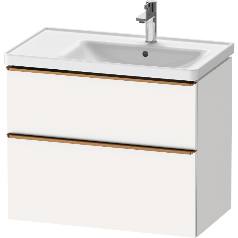 Duravit D-Neo tvättställsunderskåp, 78,4x45,2 cm, matt vit/brons