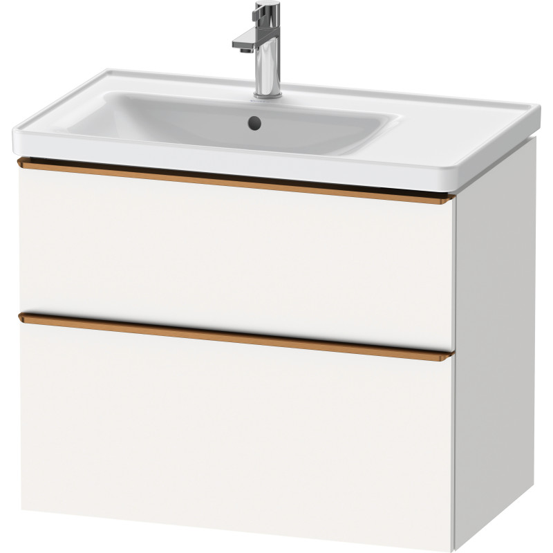 Duravit D-Neo tvättställsunderskåp, 78,4x45,2 cm, matt vit/brons