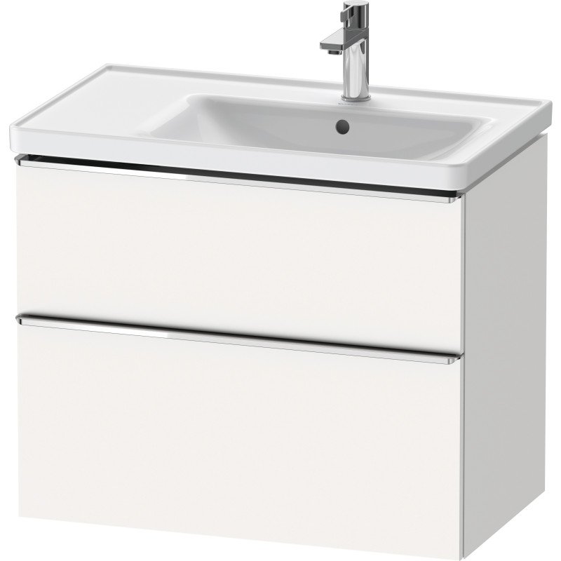 Duravit D-Neo tvättställsunderskåp, 78,4x45,2 cm, matt vit/krom