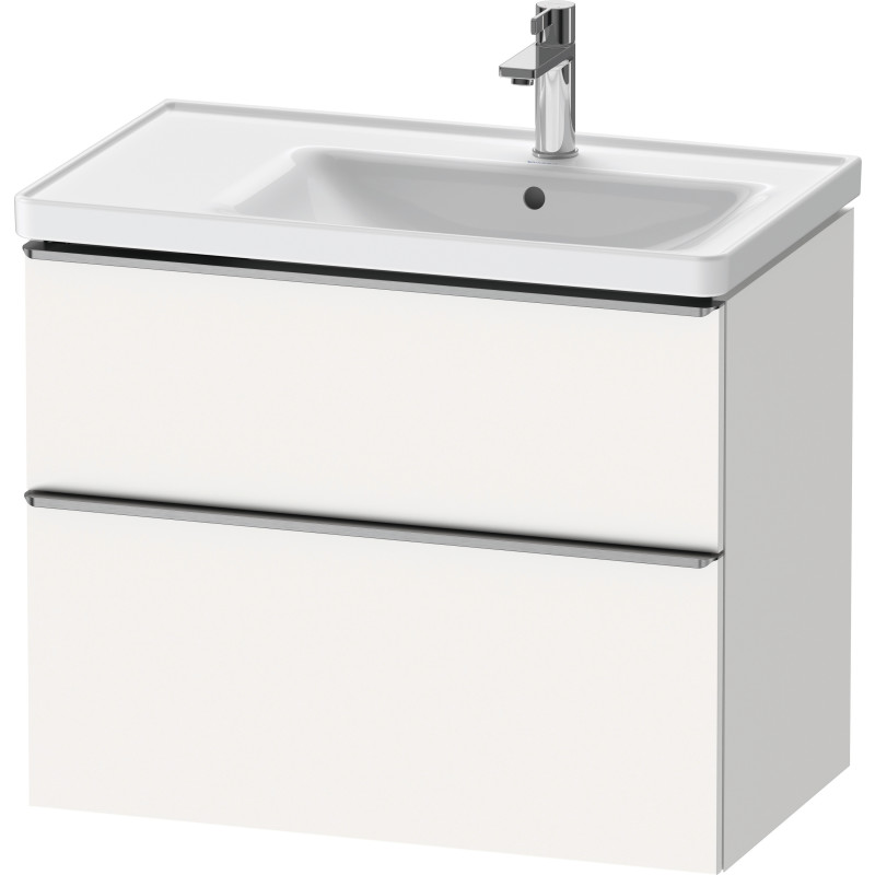 Duravit D-Neo tvättställsunderskåp, 78,4x45,2 cm, matt vit/stål