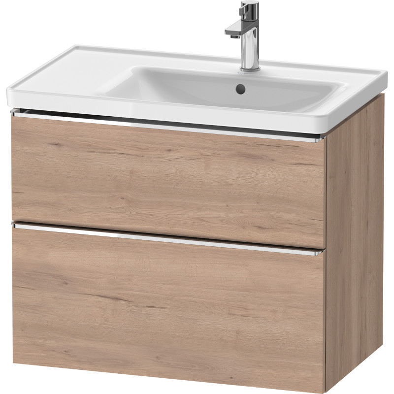 Duravit D-Neo tvättställsunderskåp, 78,4x45,2 cm, marmorerad ek/krom