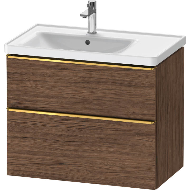 Duravit D-Neo underskab, 78,4x45,2 cm, mørk valnød/guld