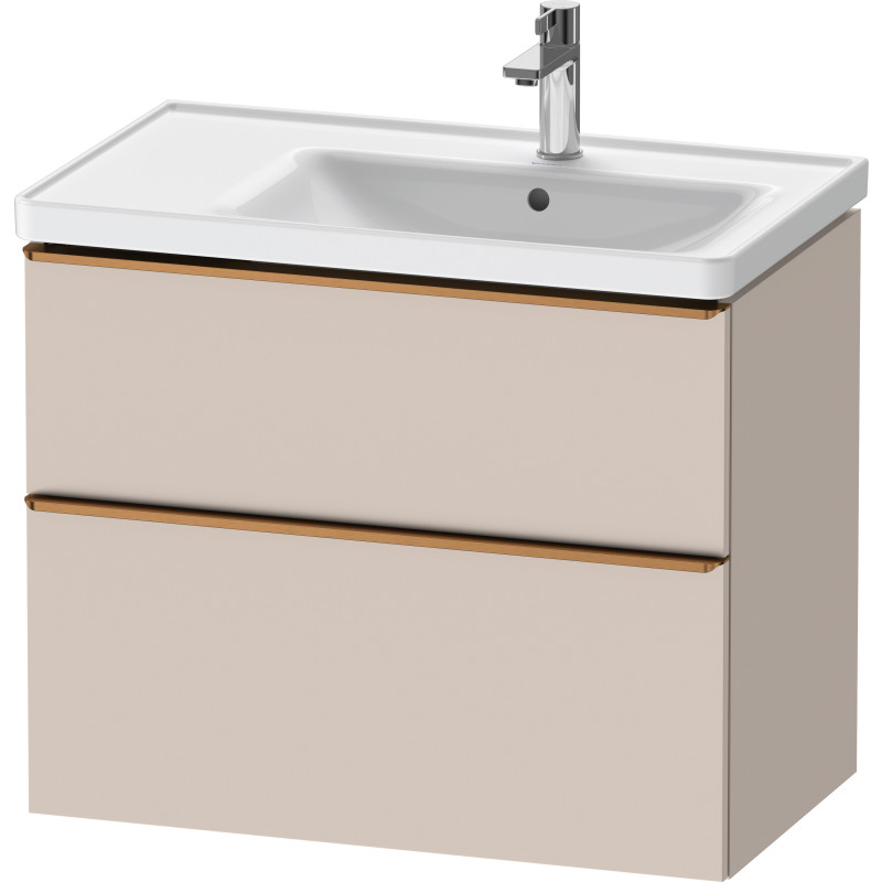 Duravit D-Neo tvättställsunderskåp, 78,4x45,2 cm, matt beige/brons