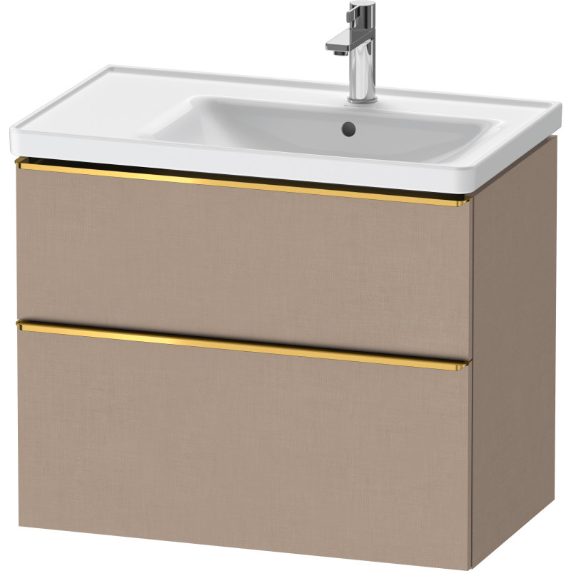 Duravit D-Neo tvättställsunderskåp, 78,4x45,2 cm, brun/guld