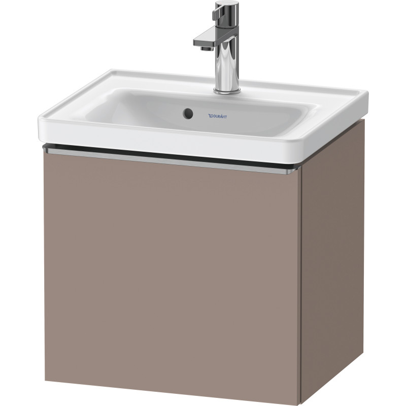 Duravit D-Neo tvättställsunderskåp, 48,4x37,2 cm, matt brun/stål