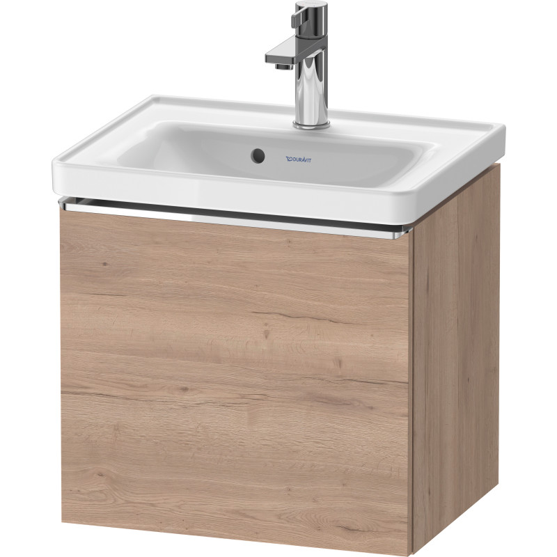 Duravit D-Neo tvättställsunderskåp, 48,4x37,2 cm, marmorerad ek/krom