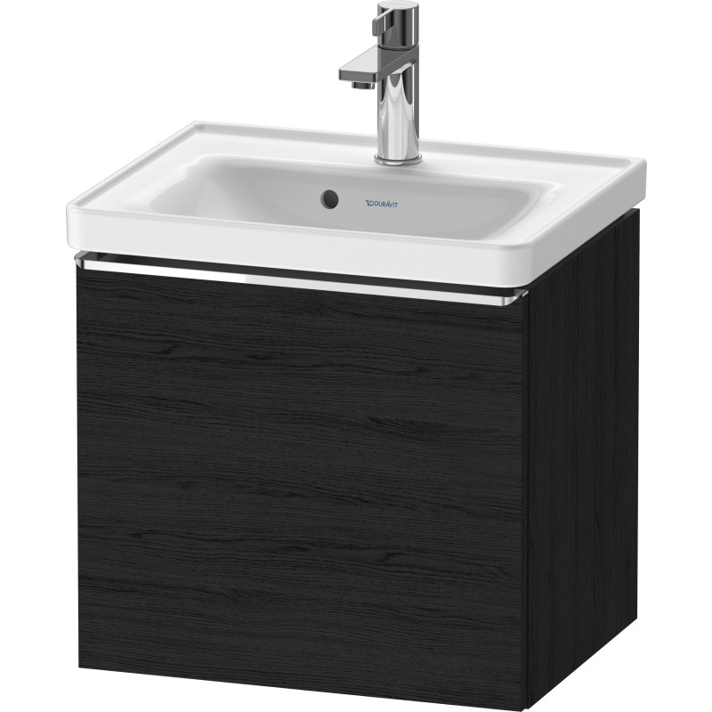 Duravit D-Neo tvättställsunderskåp, 48,4x37,2 cm, svart ek/krom