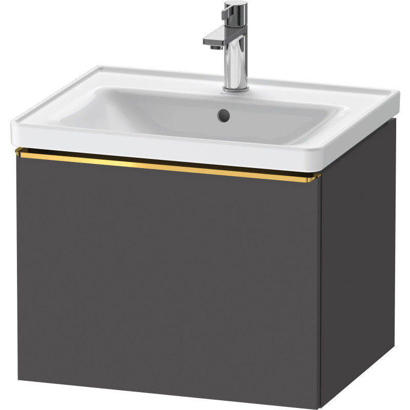Duravit D-Neo underskab, 58,4x45,2 cm, mat grafitgrå/guld