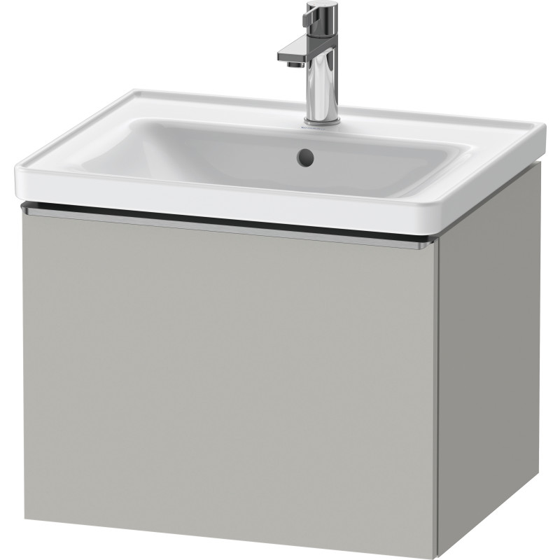 Duravit D-Neo tvättställsunderskåp, 58,4x45,2 cm, matt grå/stål