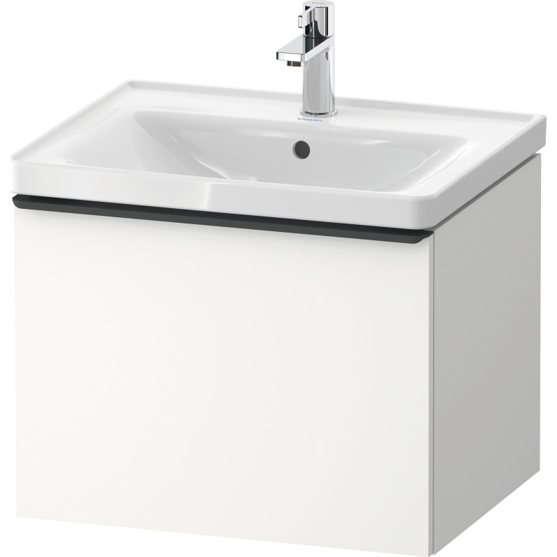 Duravit D-Neo tvättställsunderskåp, 58,4x45,2 cm, matt vit/svart