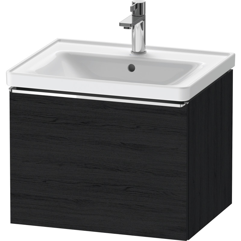 Duravit D-Neo tvättställsunderskåp, 58,4x45,2 cm, svart ek/krom
