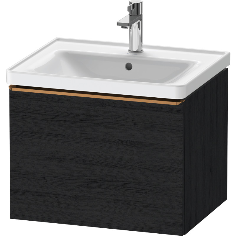 Duravit D-Neo tvättställsunderskåp, 58,4x45,2 cm, svart ek/brons