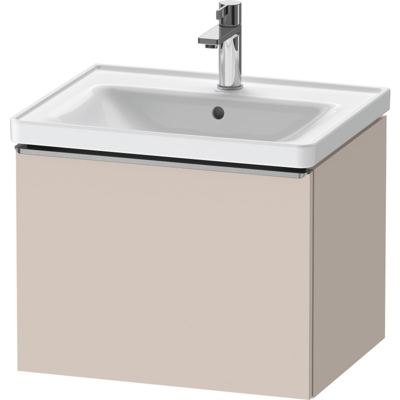 Duravit D-Neo tvättställsunderskåp, 58,4x45,2 cm, matt beige/stål