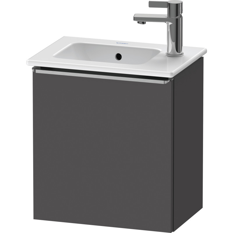 Duravit D-Neo underskab, 41x27,4 cm, højre, mat grafitgrå/stål