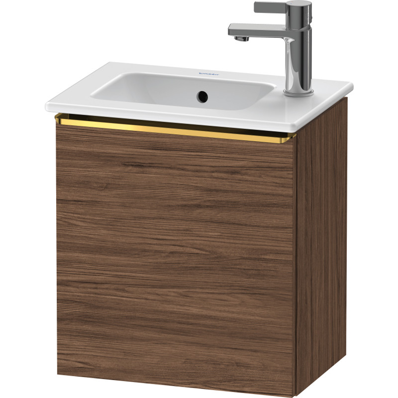 Duravit D-Neo underskab, 41x27,4 cm, højre, mørk valnød/guld