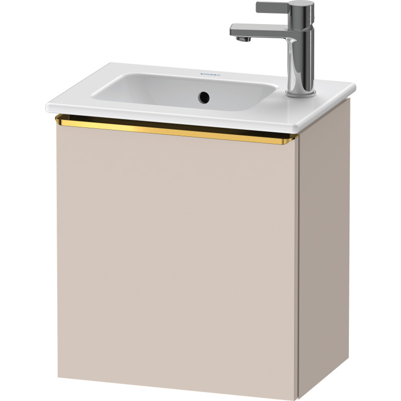 Duravit D-Neo underskab, 41x27,4 cm, højre, mat beige/guld