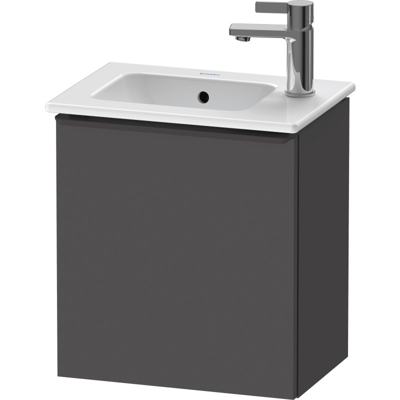 Duravit D-Neo underskab, 41x27,4 cm, venstre, mat grafitgrå/sort