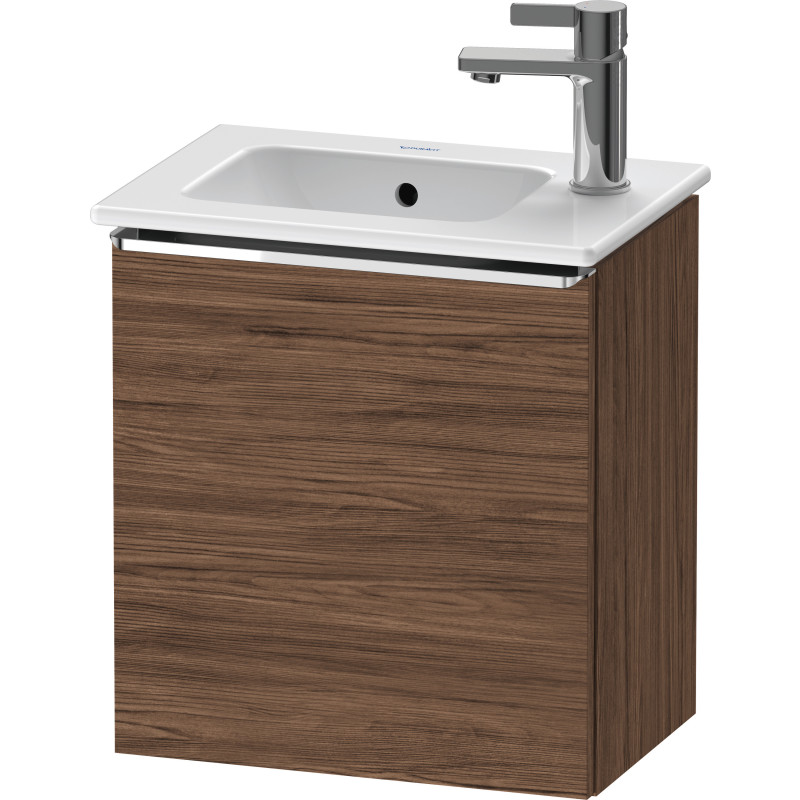 Duravit D-Neo underskab, 41x27,4 cm, venstre, mørk valnød/krom