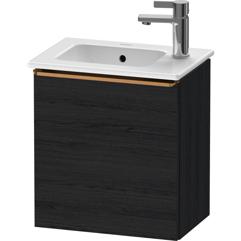Duravit D-Neo underskab, 41x27,4 cm, venstre, sort eg/bronze