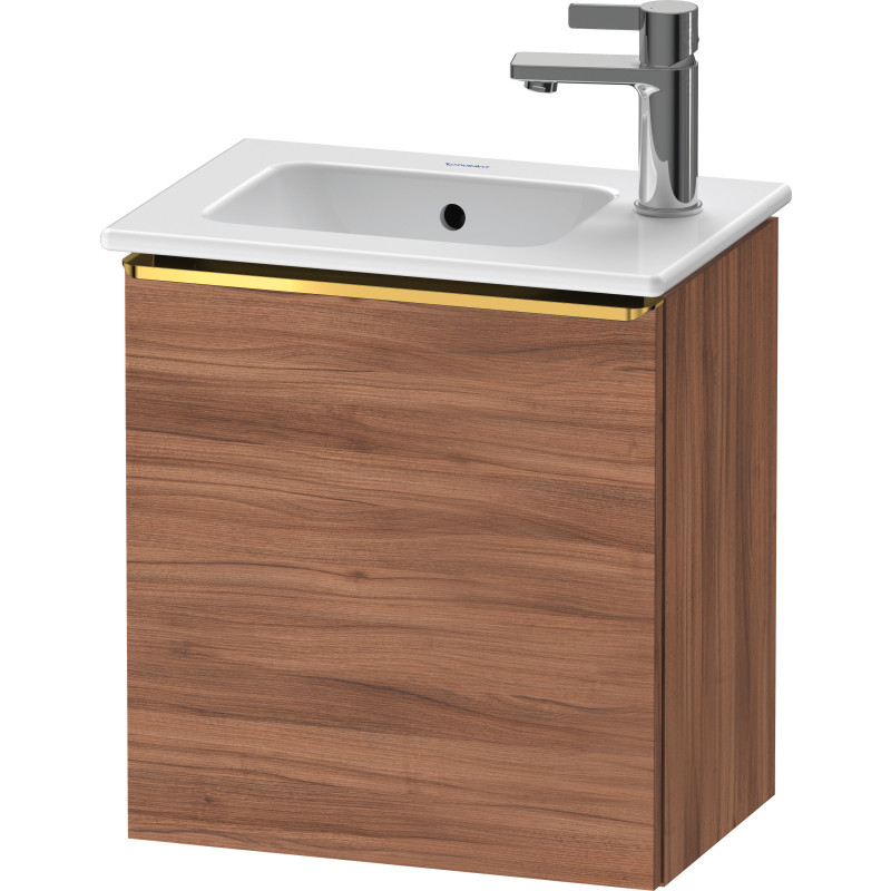 Duravit D-Neo underskab, 41x27,4 cm, venstre, valnød/guld