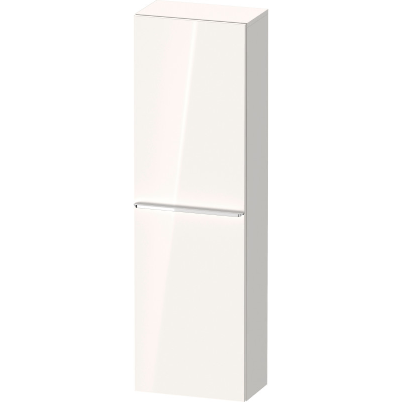 Duravit D-Neo højskab, 40x132 cm, venstre, højglans hvid/krom