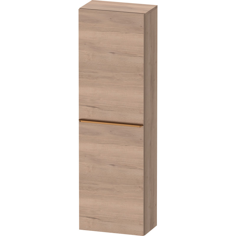 Duravit D-Neo højskab, 40x132 cm, venstre, marmoreret eg/bronze