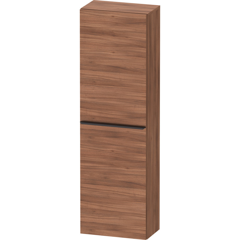 Duravit D-Neo højskab, 40x132 cm, venstre, valnød/sort