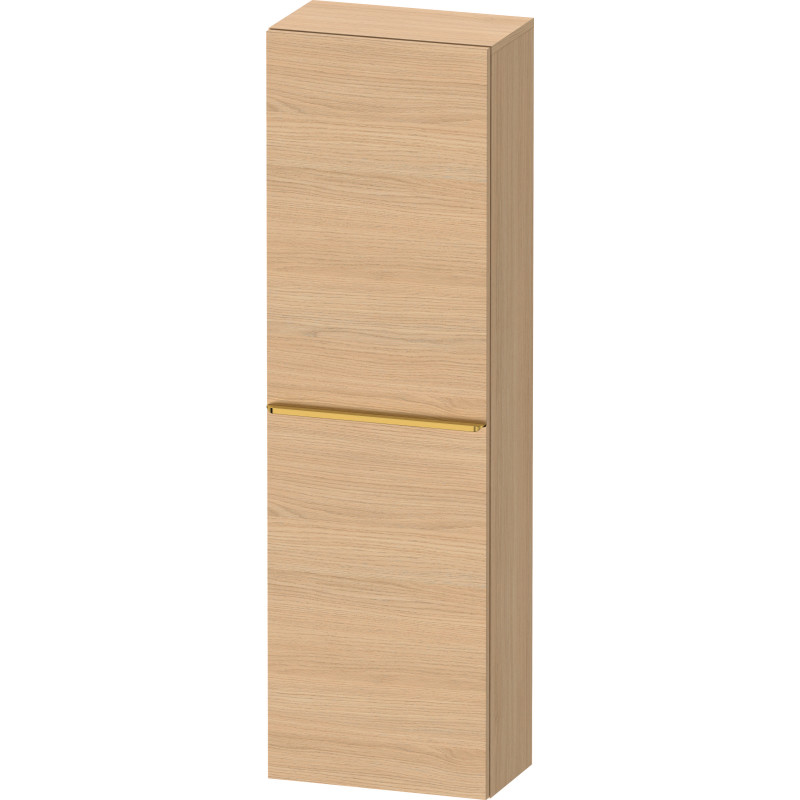 Duravit D-Neo højskab, 40x132 cm, venstre, eg/guld