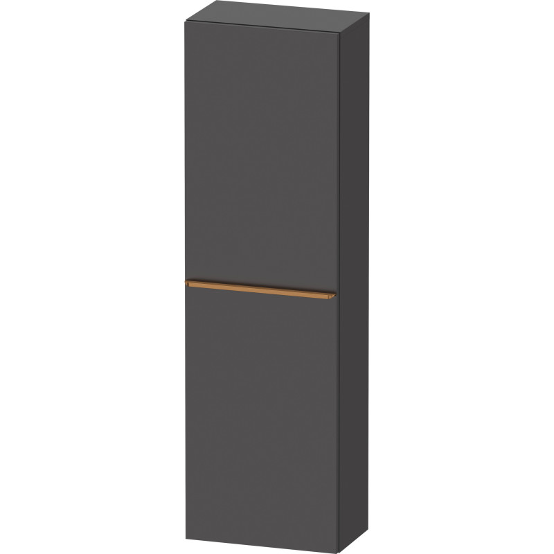 Duravit D-Neo højskab, 40x132 cm, venstre, mat grafitgrå/bronze